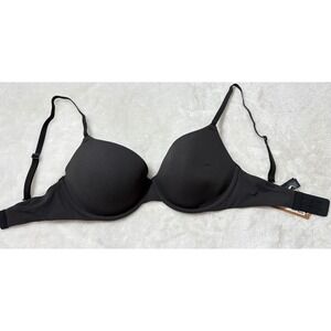 SKIMS Fits Everybody T-Shirt Bra Onyx Black Underwire BA-DEM-9221 NWT 32DD